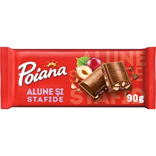 Poiana | Ciocolata cu alune si stafide 90g