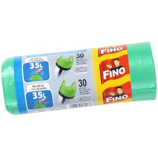 Fino | Saci menajeri cu manere 35L, 30 bucati