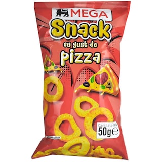MEGA | Snacks cu gust de pizza 50g