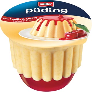 Muller | Budinca de gris si sos cu gust de cirese 450g