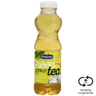 Bautura racoritoare cu ceai verde si aroma de citrice 0.5L