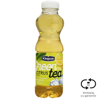 Kingson | Bautura racoritoare cu ceai verde si aroma de citrice 0.5L
