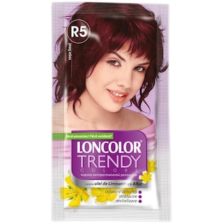 Loncolor | Trendy Color | Vopsea pentru par R5 Rosu soul 2x25ml