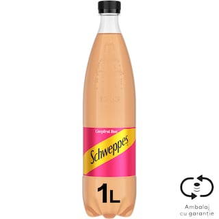 Schweppes | Bautura carbogazoasa grepfrut roz 1L