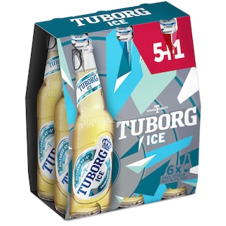 Tuborg Ice | Bere lager 5+1 x 0.33L