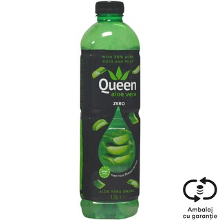 Queen Aloe Vera | Bautura racoritoare cu aloe vera, zero zahar 1.5L