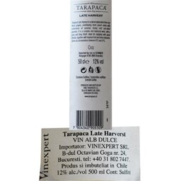 Tarapaca | Vin alb Late Harvest 0.5L