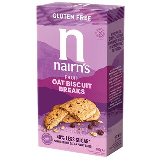 Nairn's | Biscuiti fara gluten, din ovaz integral cu fructe 160g