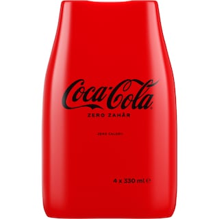Coca-Cola Zero Zahar | Bautura racoritoare carbogazoasa 4x330ml