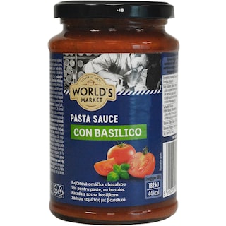 World's Market | Sos pentru paste, cu busuioc 400g