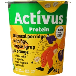 Porridge instant cu smochine, sirop de artar si portocale 60g