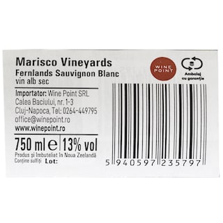 Marisco Vineyards | Vin alb Sauvignon blanc 0.75L