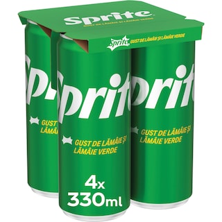 Sprite | Bautura racoritoare carbogazoasa cu aroma de lamaie si lamaie verde 4x330ml