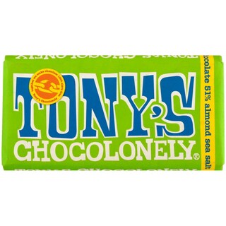 Tony's Chocolonely | Ciocolata amaruie cu migdale si sare de mare 180g