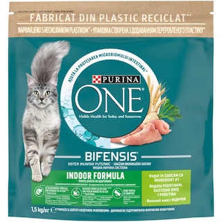 Purina One | Hrana uscata pentru pisici Indoor, cu carne de curcan 1.5kg