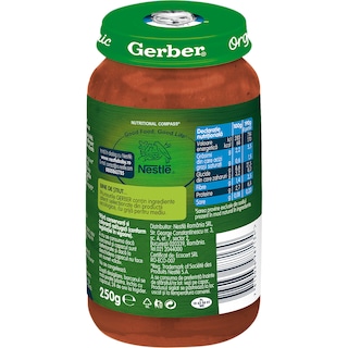 Gerber | Spaghete integrale cu carne de vita 250g