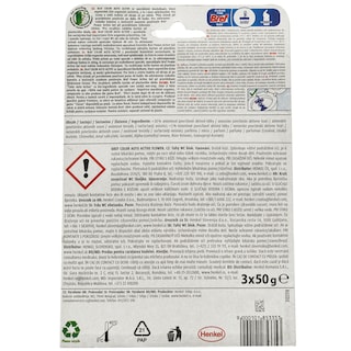 Bref | Odorizant toaleta Color Auto Active Flower 3x50g