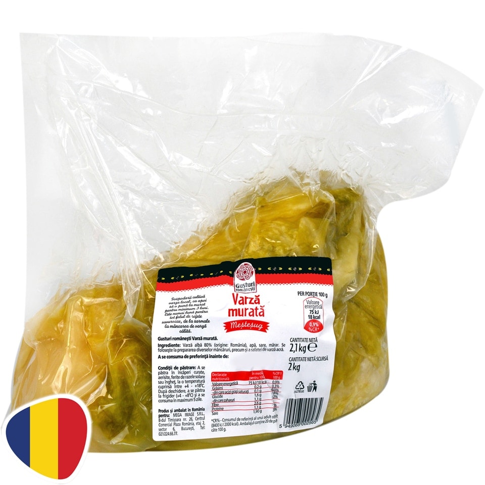 Gusturi romanesti | Varza murata 2kg | Mega-image