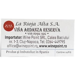 Vina Ardanza | Vin rosu 0.75L