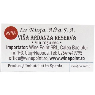 Vina Ardanza | Vin rosu  0.75L