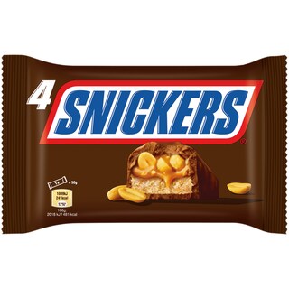 Snickers | Batoane de ciocolata cu nuga, caramel si arahide 4x50g