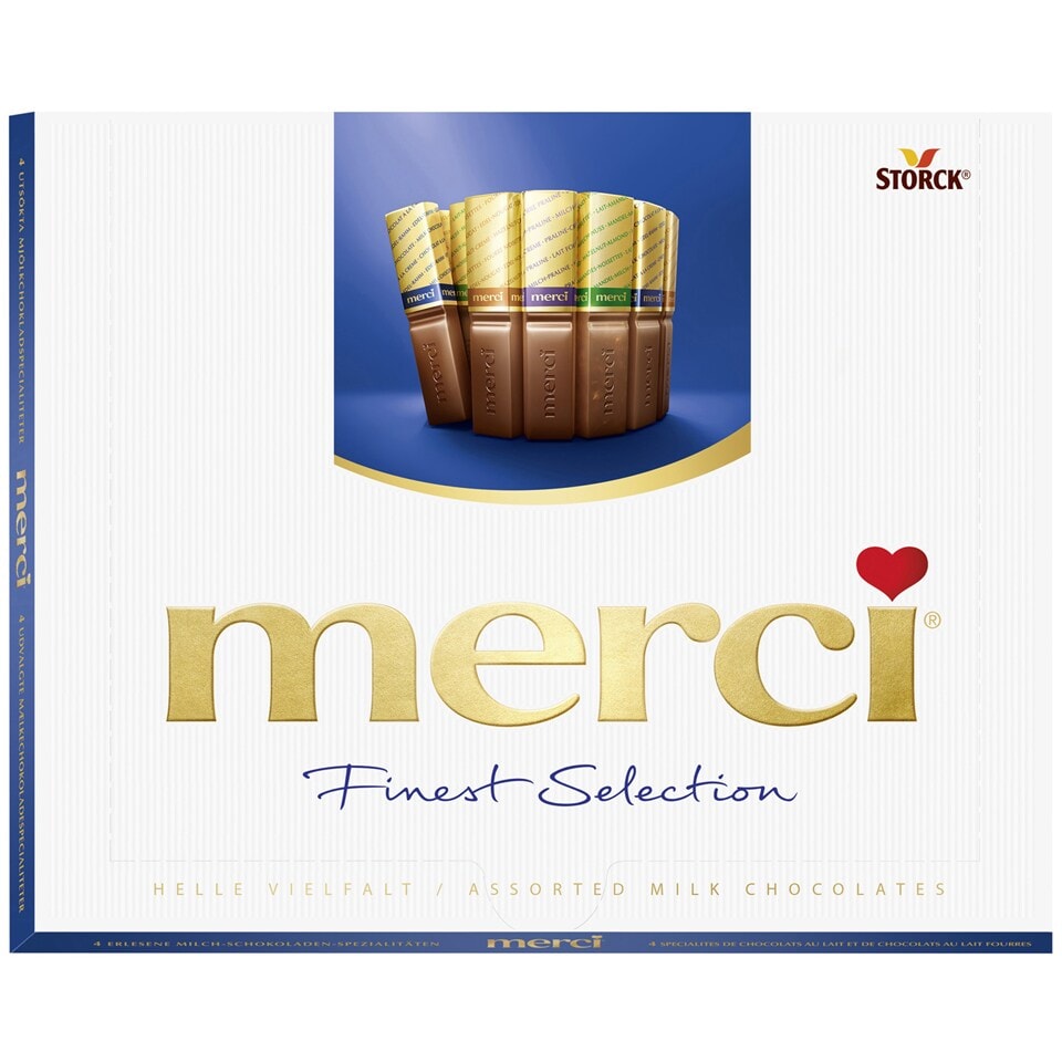 なー⭐︎セキスイ クーリアス ６枚セット Merci | Specialitati de ciocolata cu lapte asortata 250g | Mega-image