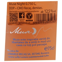 Recas | Vin rose Muse night demisec 0.75l