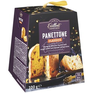 Excellent | Panettone cu stafide si coaja de portocale confiata 100g