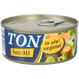 Ton bucati in ulei vegetal 160g