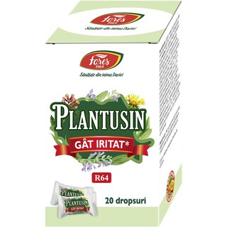 Fares | Plantusin | Dropsuri pentru gat iritat, 20 bucati