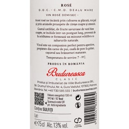 Budureasca | Vin roze demisec  0.75L