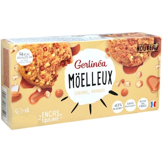 Gerlinea | Biscuiti cu bucati de caramel si migdale 138g