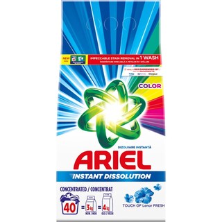 Ariel | Detergent pudra Color Touch of Lenor Fresh, 40 spalari 3kg