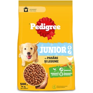 Pedigree | Hrana uscata pentru catei cu pui si legume 500g