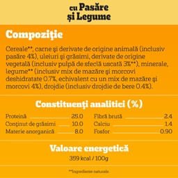 Pedigree | Hrana uscata pentru catei cu pui si legume 500g