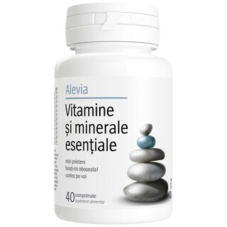 Alevia | Comprimate vitamine si minerale esentiale 40 comprimate