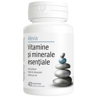Alevia | Comprimate vitamine si minerale esentiale 40 comprimate