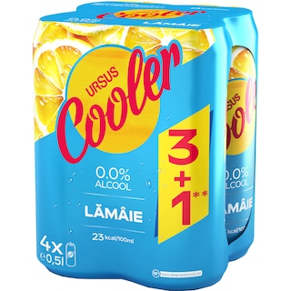 Ursus Cooler | MIx de bere fara alcool si limonada 3+1 x 0.5L