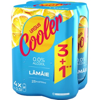 Ursus Cooler | MIx de bere fara alcool si limonada 3+1 x 0.5L
