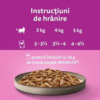 Whiskas | Hrana umeda pentru pisici, cu pui in aspic 12x85g