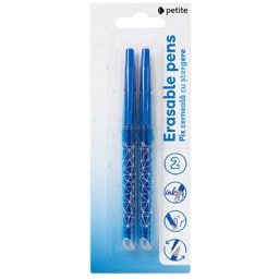 Strigo | Set 2 pixuri cu cerneala albastra termosensibila cu stergere, mina 0,7 mm