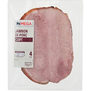 MEGA | Jambon de porc, copt 150g