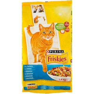Friskies | Hrana uscata pentru pisici cu legume si somon 1.5kg