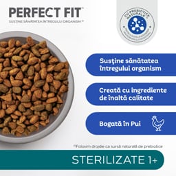 Perfect Fit | Hrana uscata cu pui pentru pisici adulte sterilizate 750g