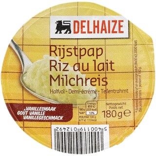Delhaize | Desert orez cu lapte 180g