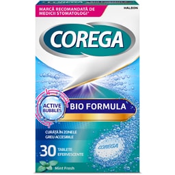 Tablete efervescente pentru curatarea protezei dentare Bio Formula