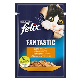 Felix | Fantastic | Hrana umeda pentru pisici, cu pui in aspic 85g
