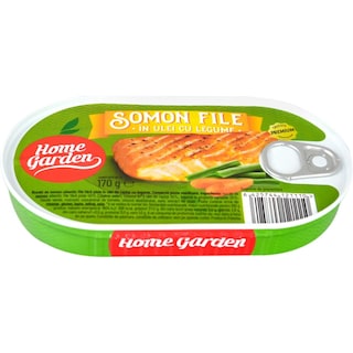 Home Garden | Somon file in ulei cu legume 170g