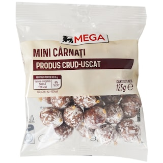 MEGA | Mini carnati cruzi-uscati 125g