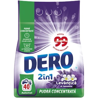Dero | Detergent pudra Levantica si iasomie, 40 spalari 3kg